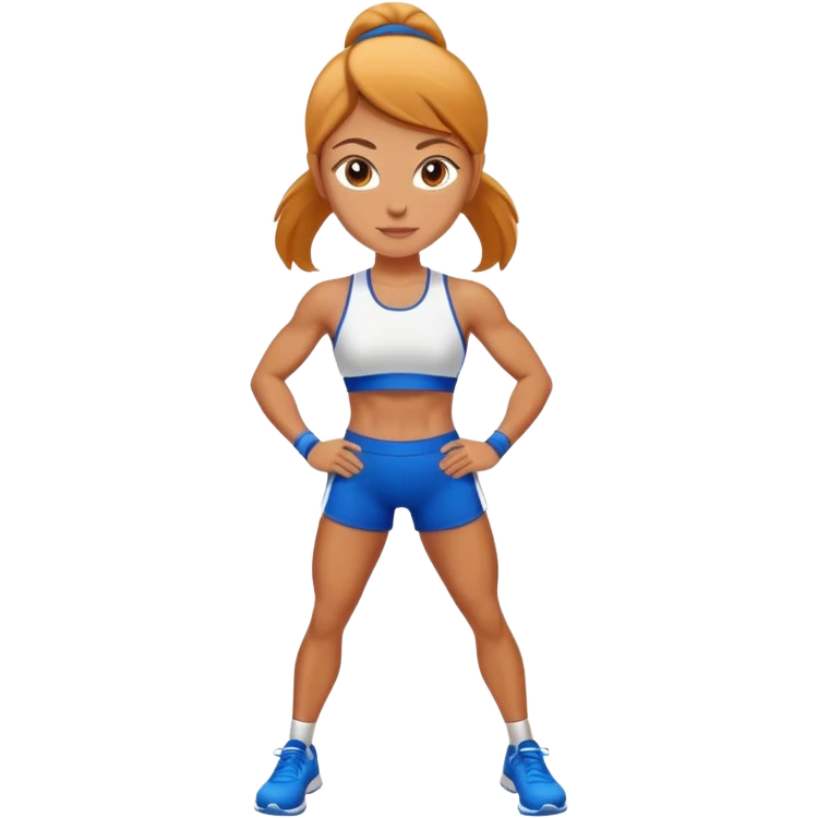 female athlete standing emoji