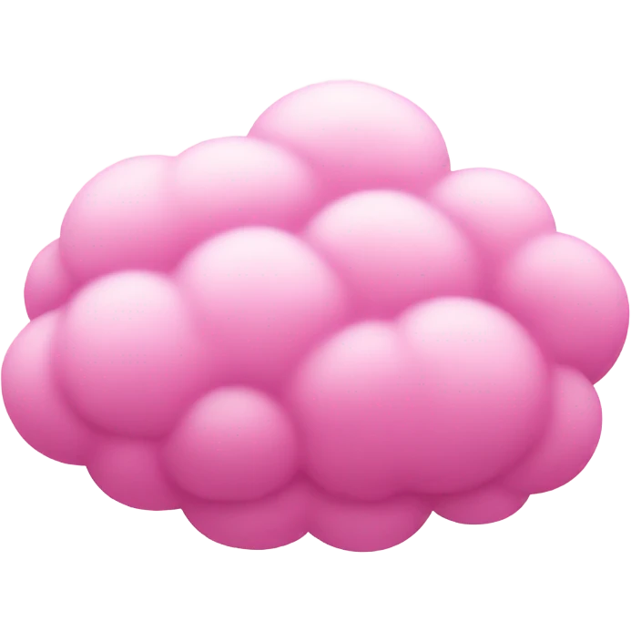 pink fluffy cloud  emoji