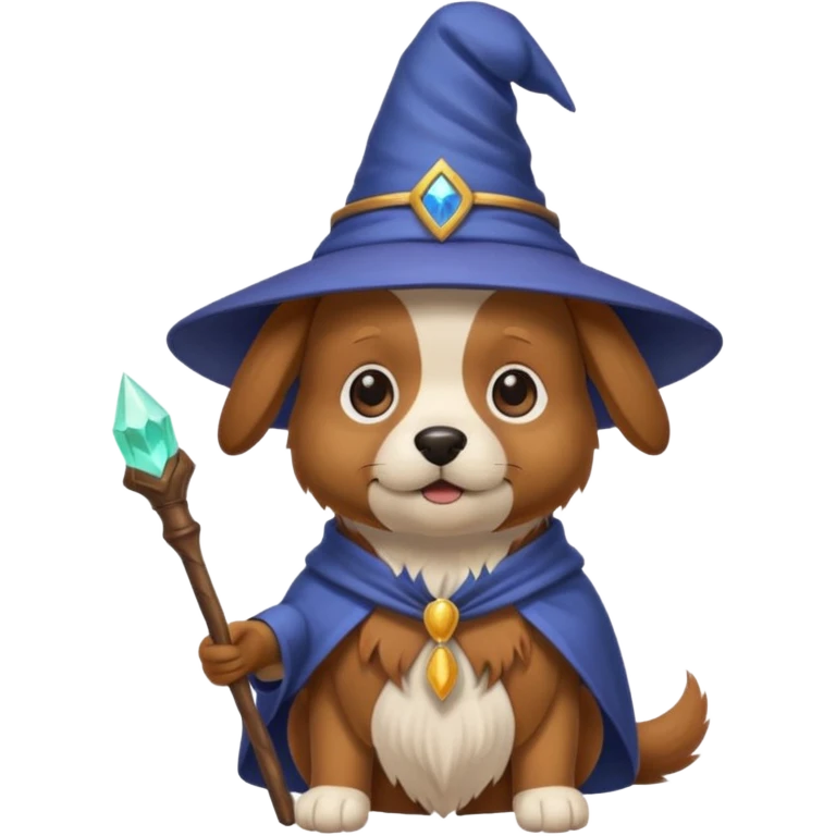Dog wizard emoji