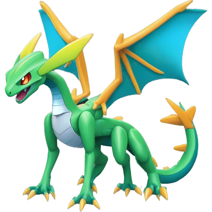 Mechanical Flygon-dragon-Charizard-raptor-Medabot-Mecha full body emoji