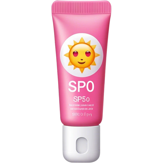 Aesthetic pink SPF 50 stik emoji