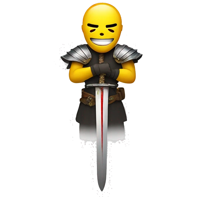 Smiley with sword  emoji