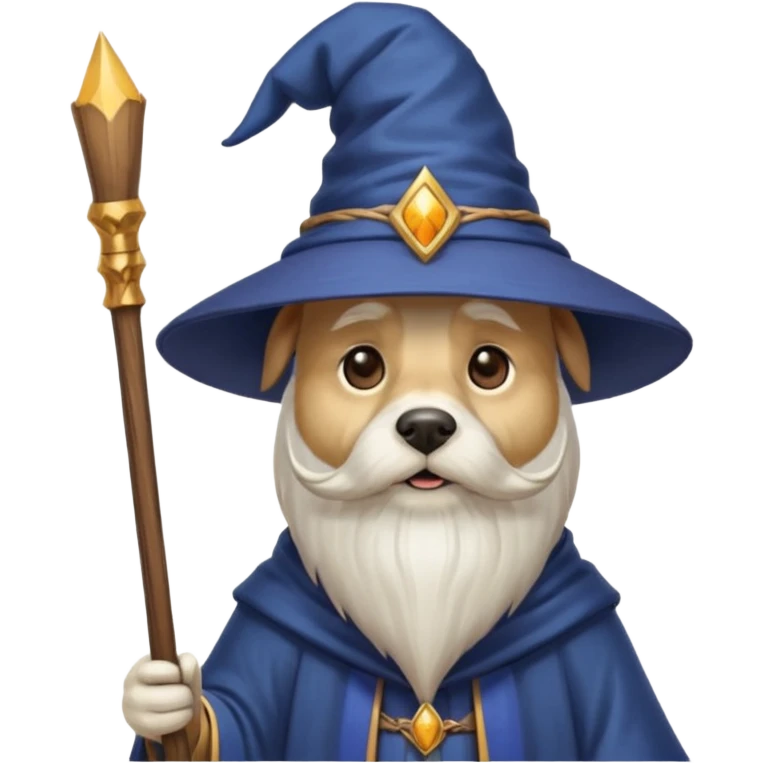 Dog wizard emoji