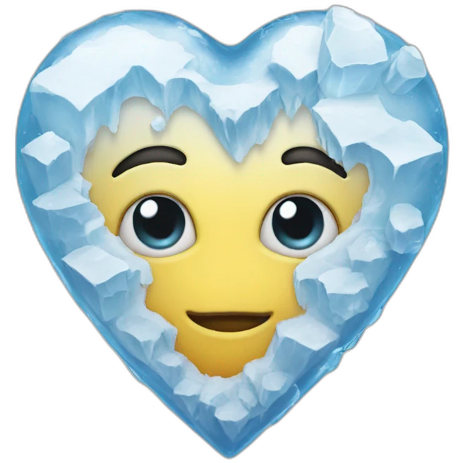 Heart ice emoji