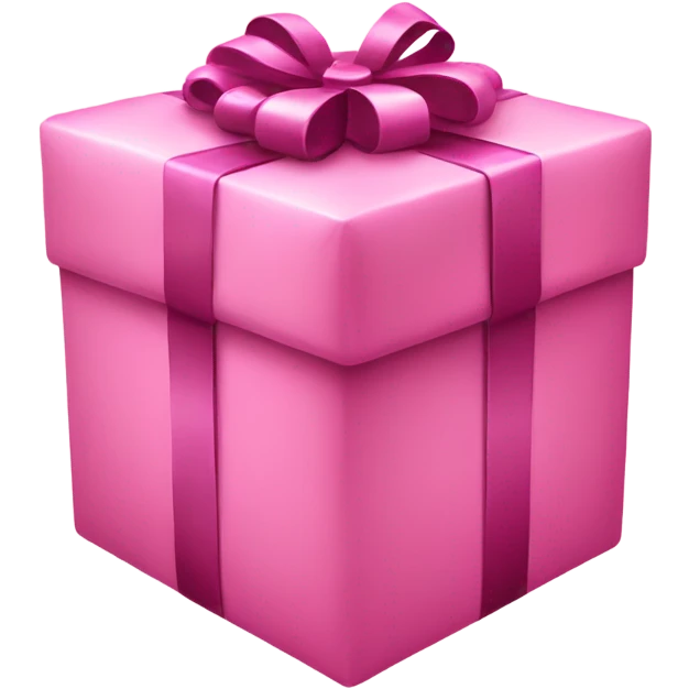 Pink Christmas present emoji