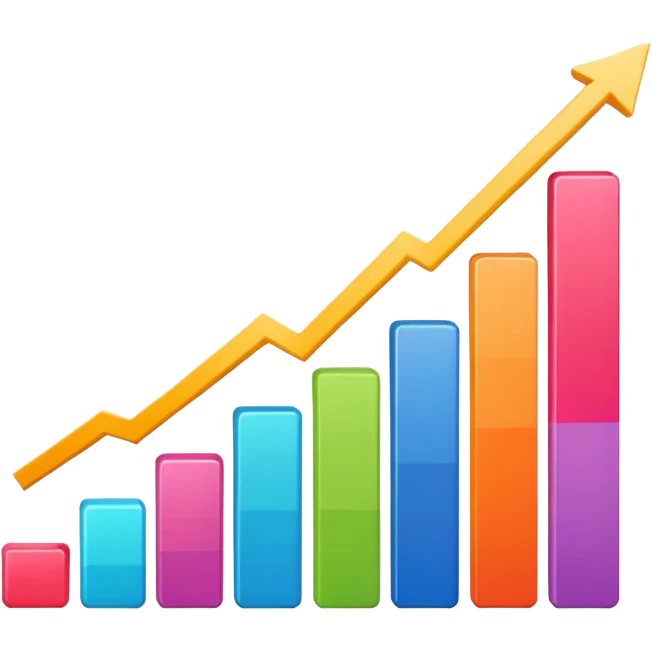grafico de barras ascenndente y descendente emoji