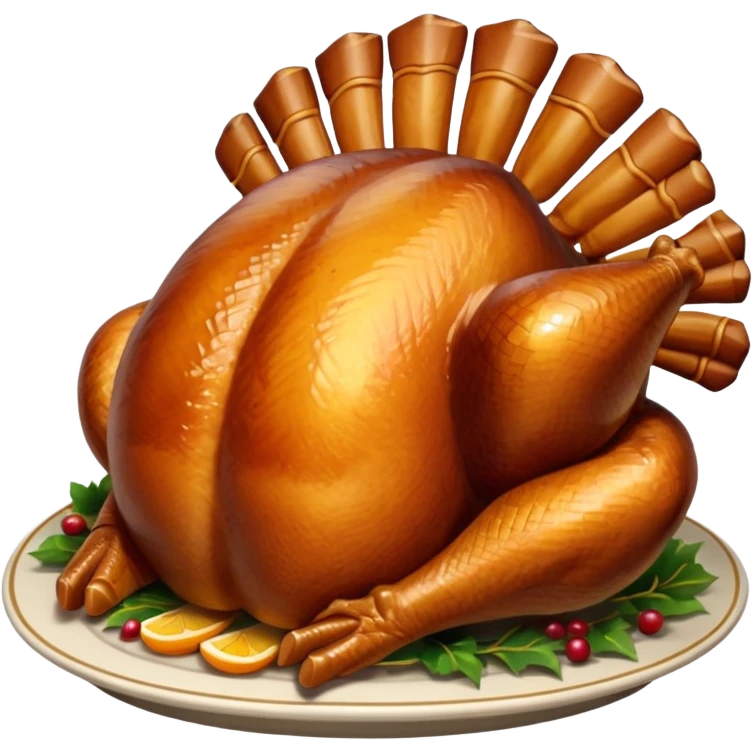 Christmas turkey emoji
