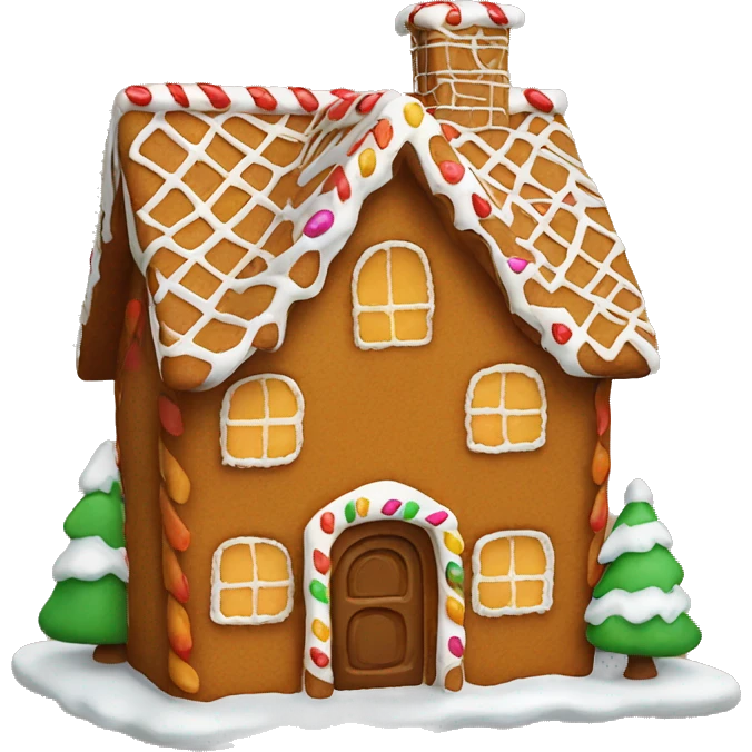 Ginger bread house emoji