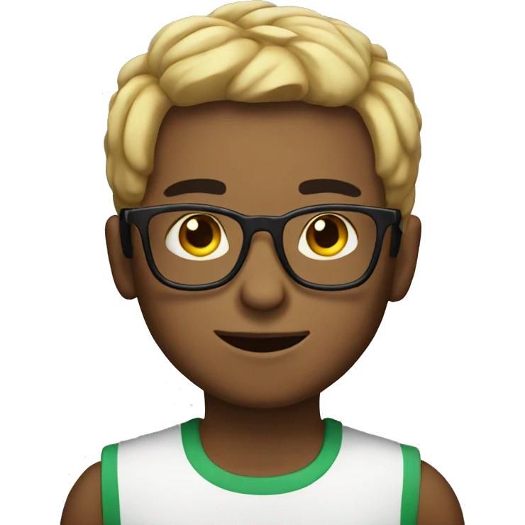 Boy with glasses Mexican  emoji