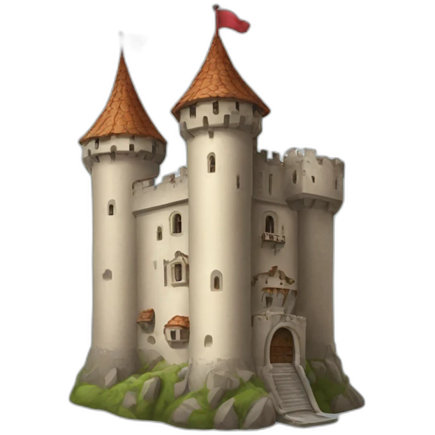 The castle is a strange nutcase emoji