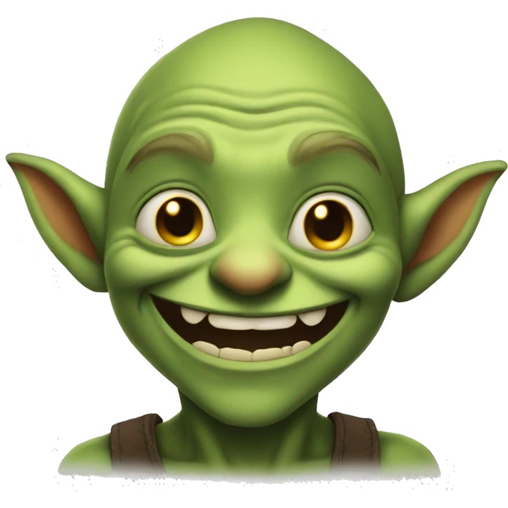 Smiling goblin emoji
