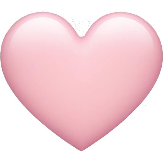 Light pink heart emoji