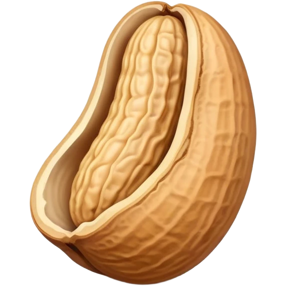 cartoon peanut with shell emoji