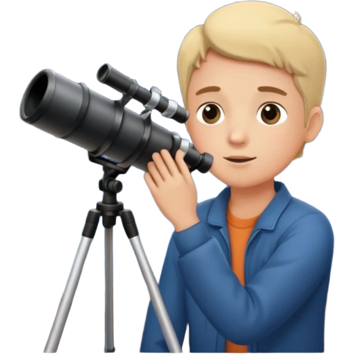 person stargazing with a telescope emoji