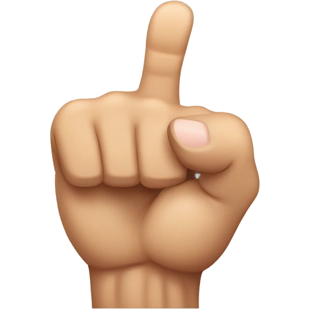 bare arm pointing finger emoji