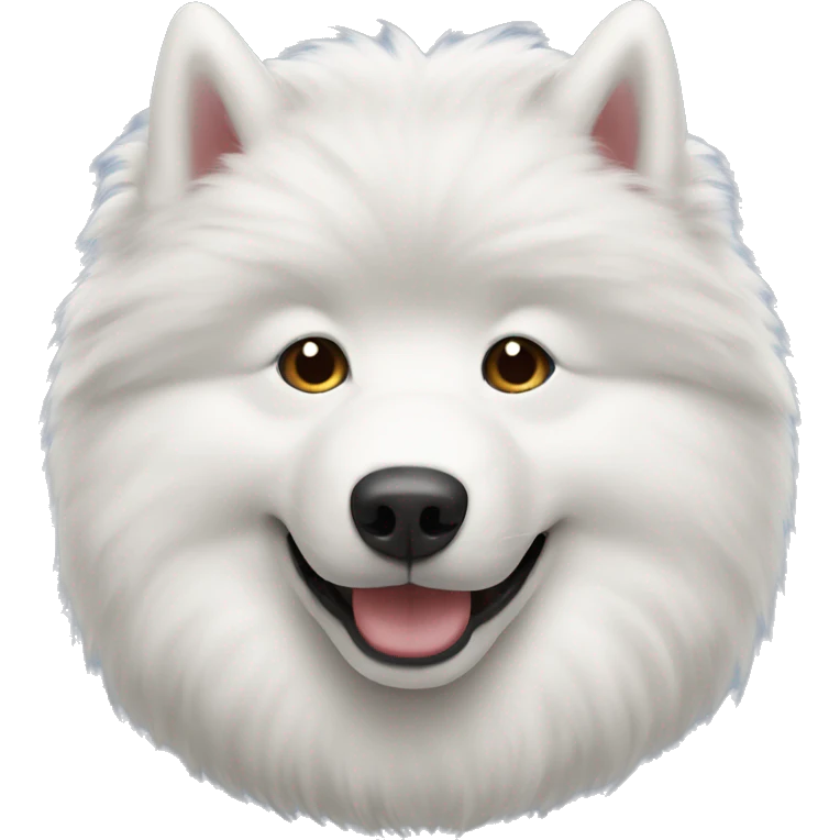 Samoyed head only emoji