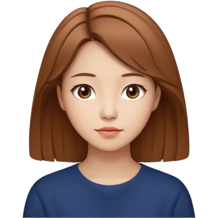 고민하고 있는 여자. 상반신까지만 만들어줘. emoji