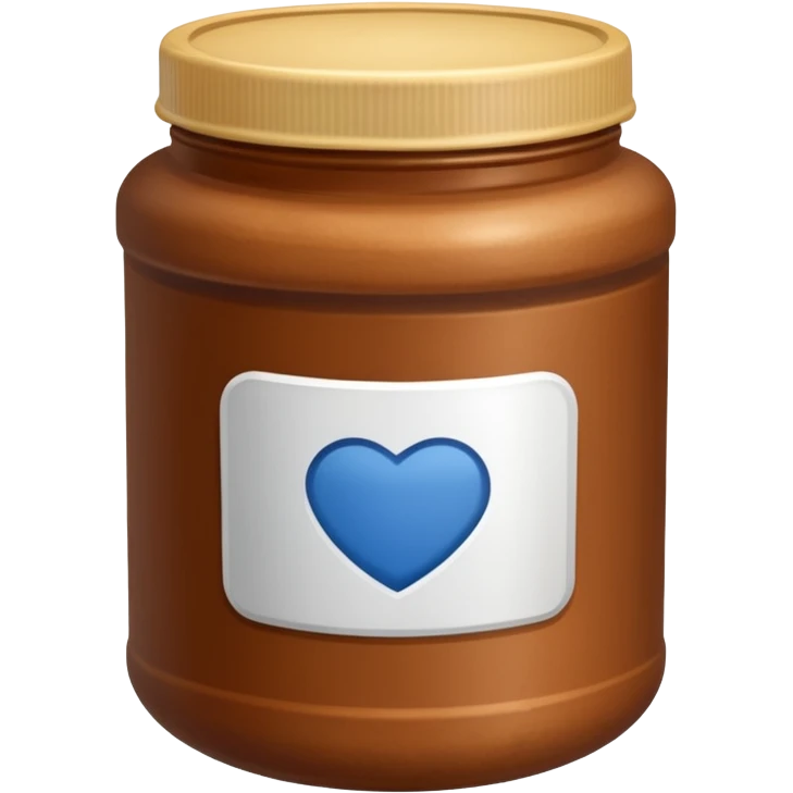Brown protein container spreadable  emoji