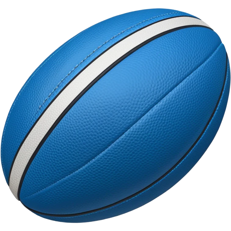 Blue rugby ball emoji