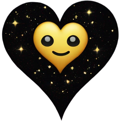 Black galaxy heart  emoji