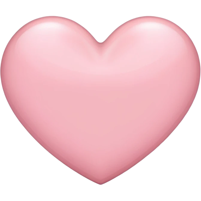 Light pink heart emoji