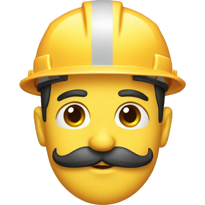 construction crane mustache emoji
