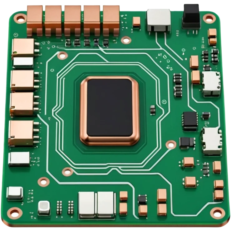 motherboard 3D oblique view emoji