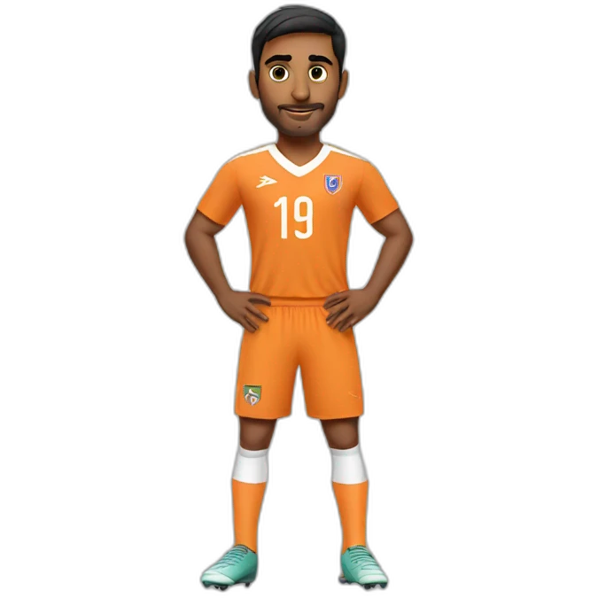 indian football player emoji