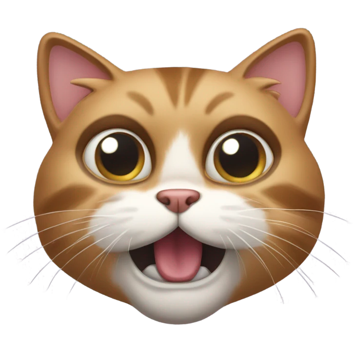 shocked cat extreme emoji