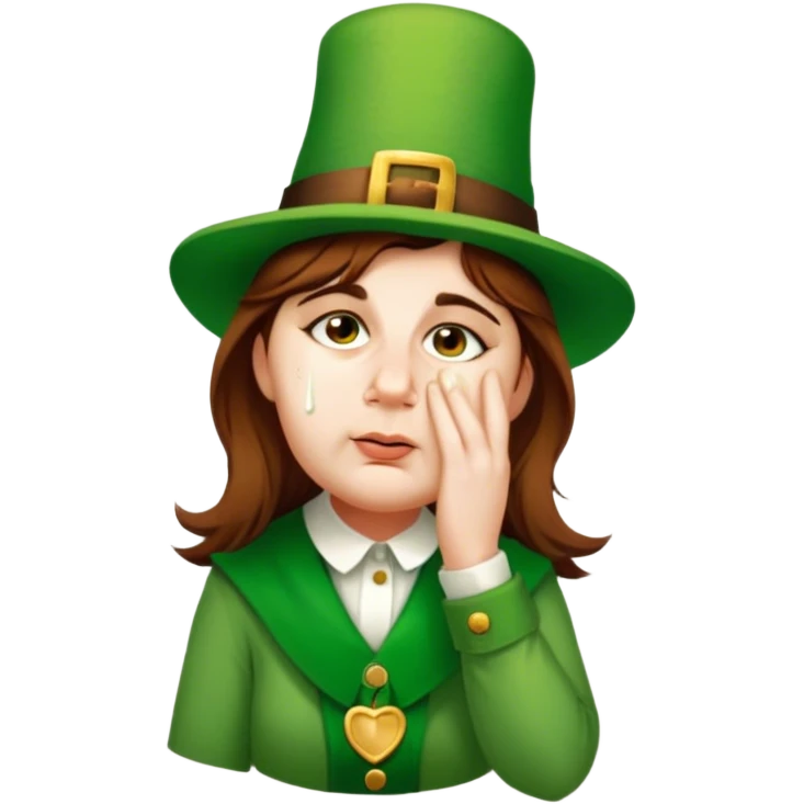 Sad Leprechaun emoji