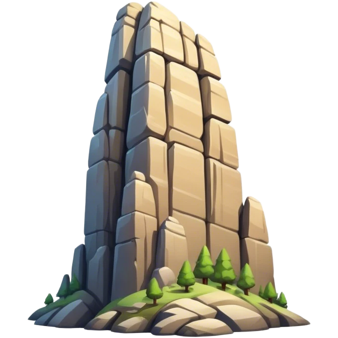 rock formation emoji