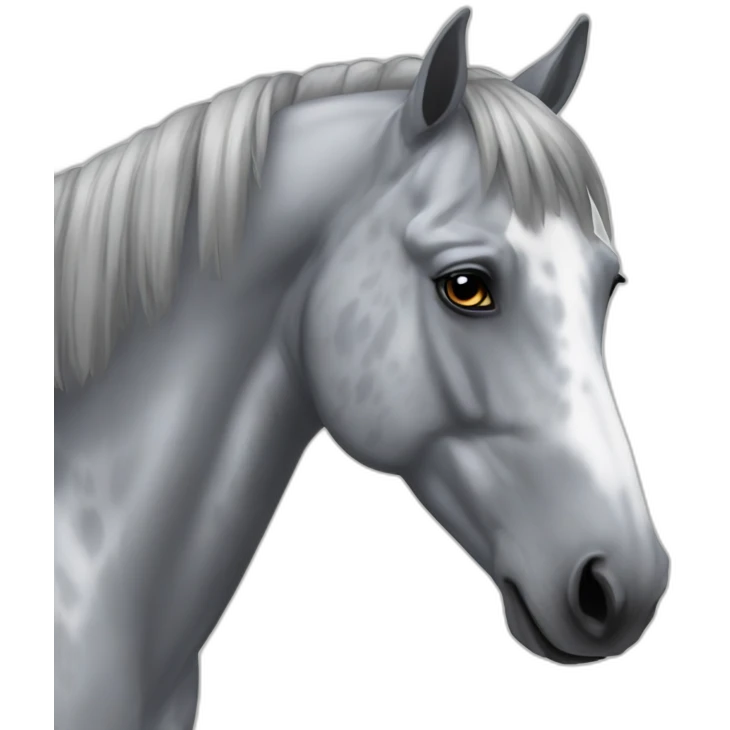 Dappled grey horse emoji