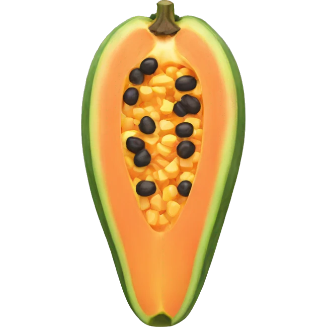 Papaya emoji