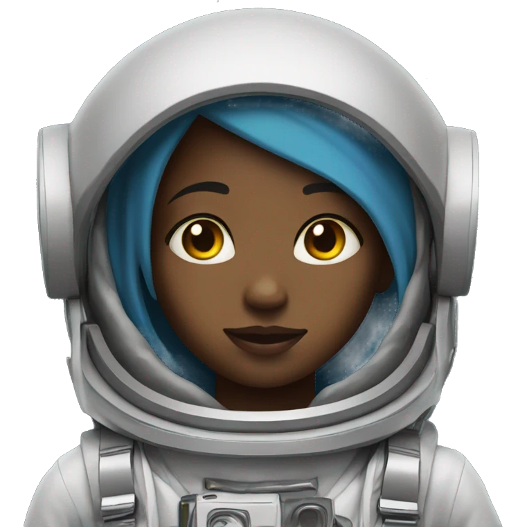 an ethiopian girl dmringthe outer space emoji