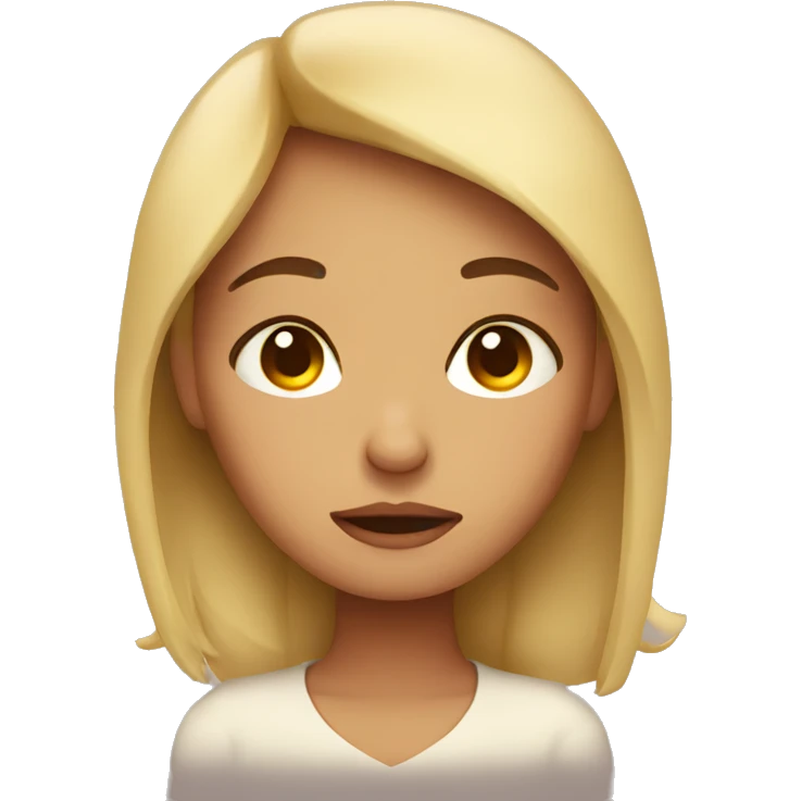 Sleepy girl emoji
