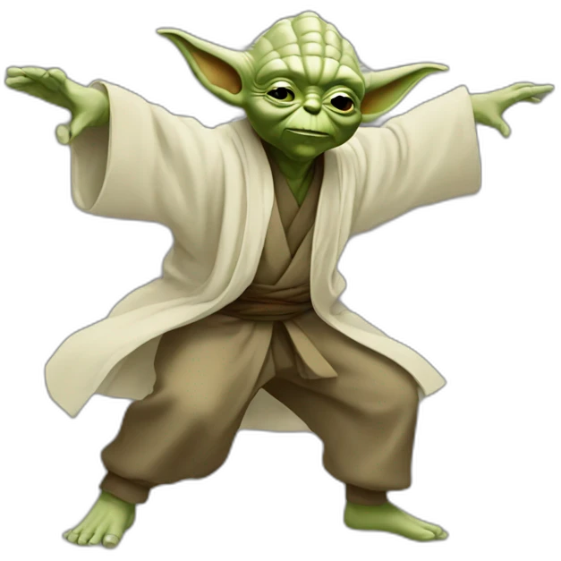 Yoda dance hiphop emoji