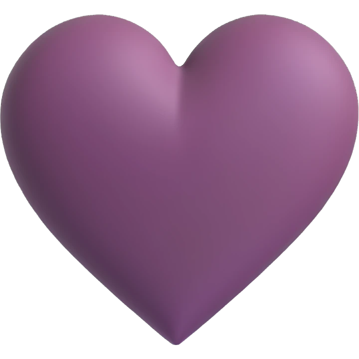 Dark mauve heart emoji