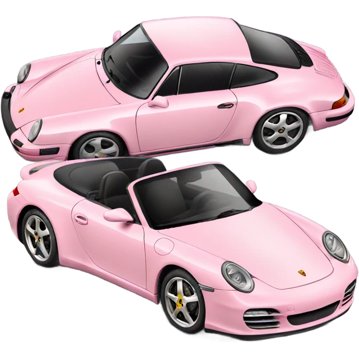 Light pink Porsche  emoji