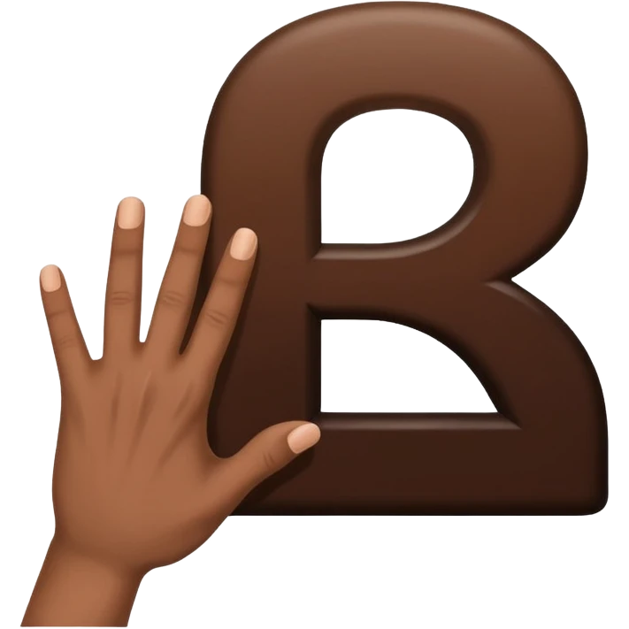 Un homme habillé en noir qui fait le signe 4 avec ça main  emoji