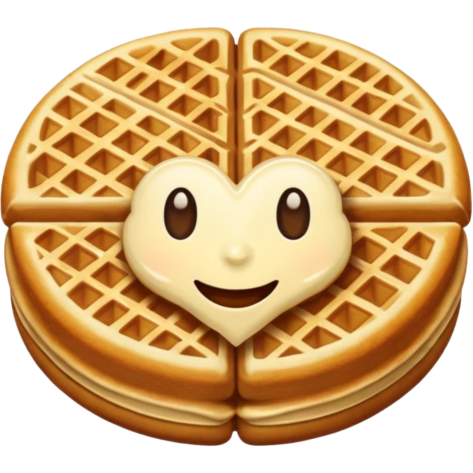 healthy waffles emoji