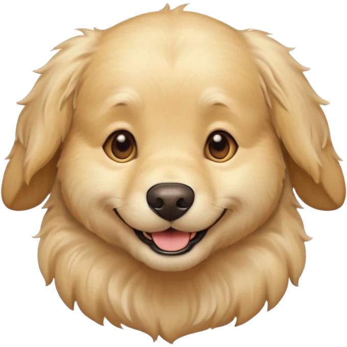 cream golden retriever emoji