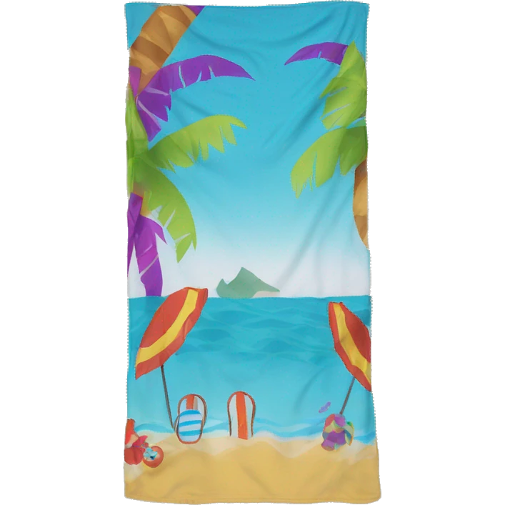 Beach towel emoji