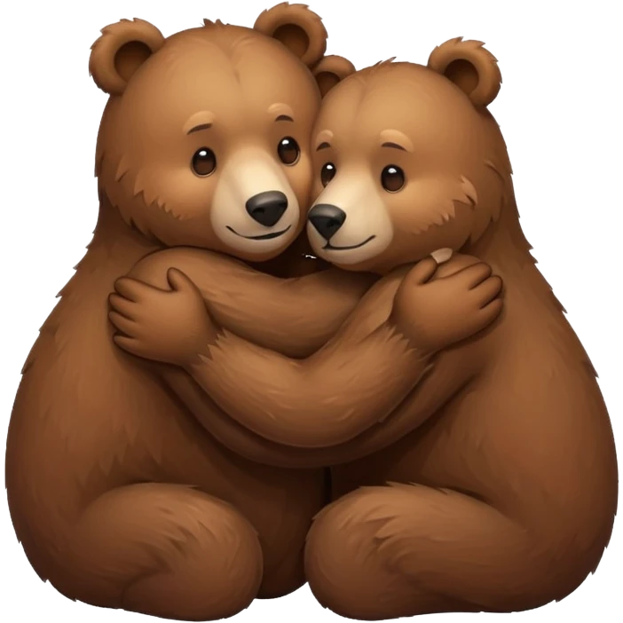 Bears hugging  emoji