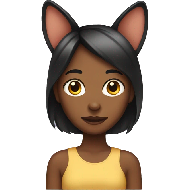 girl with dog ears emoji