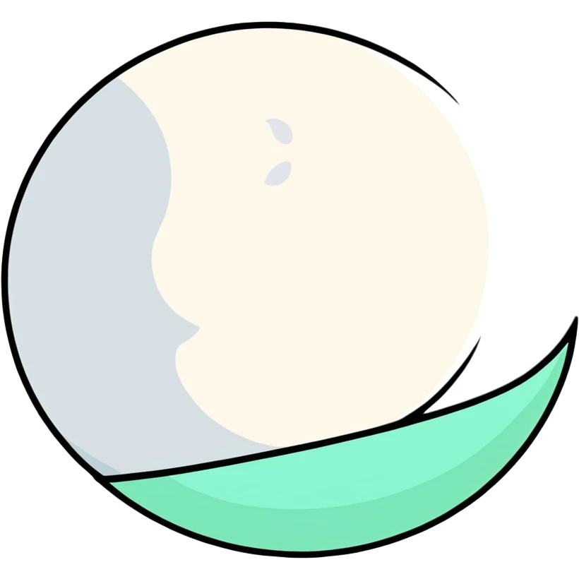 Vintage sparkle moon emoji