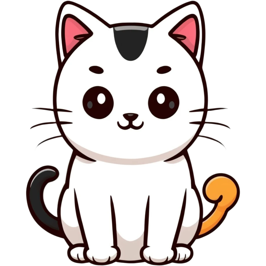 Чарм кот слишком красивый emoji