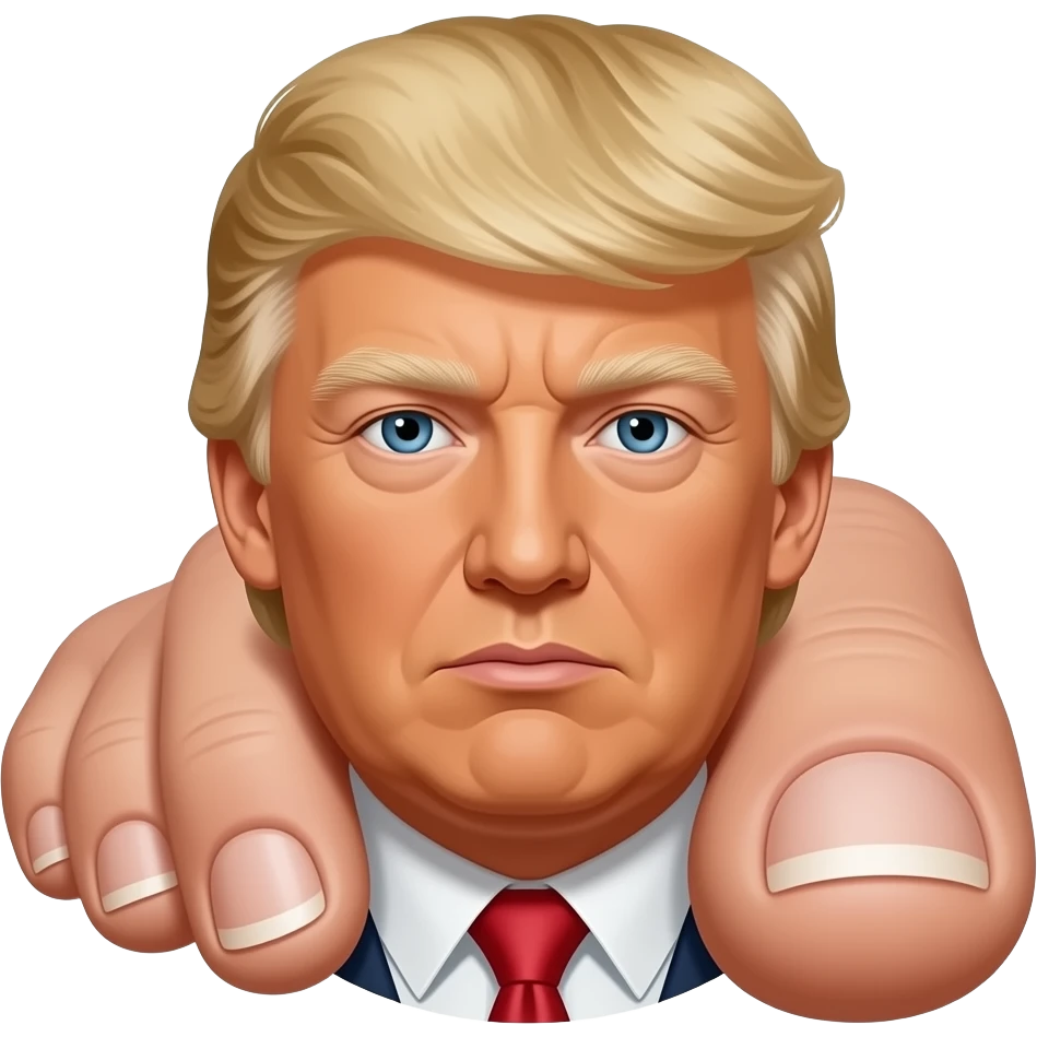 Donald trumps feet nails emoji