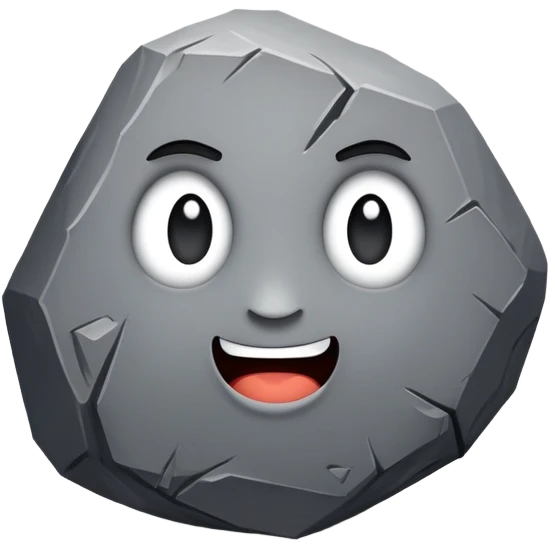 The rock emoji