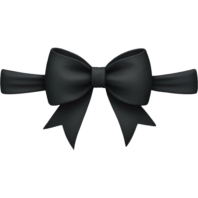 black bow emoji