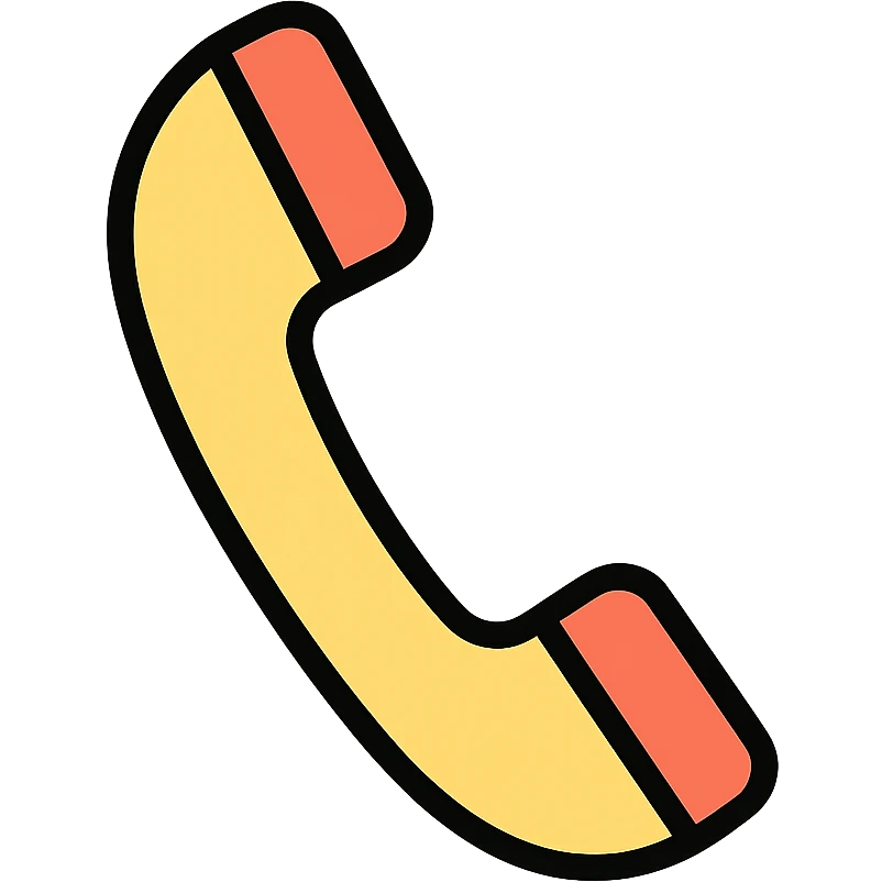 vintage telephone handset 3D icon style emoji